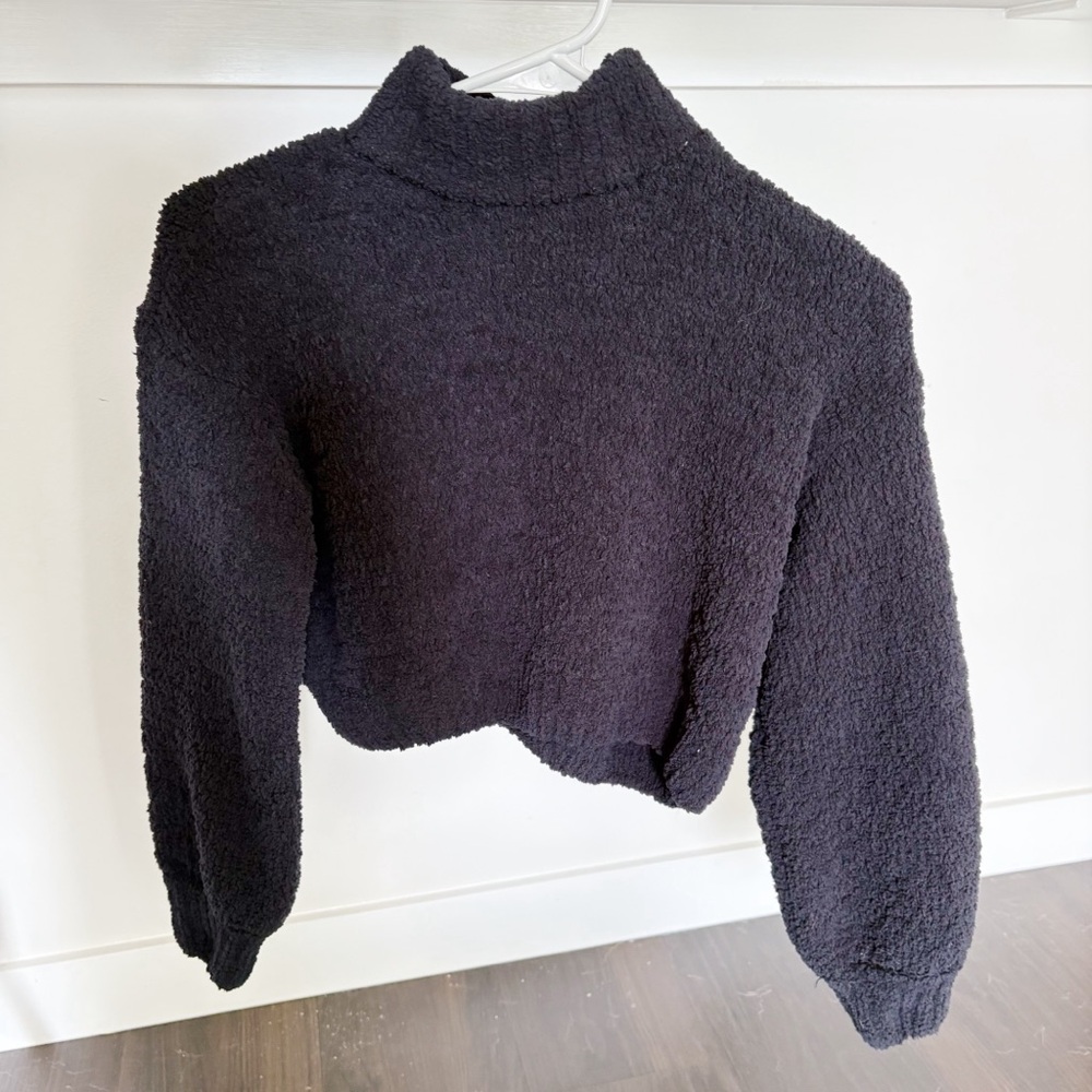 Revolve Superdown Gia Long Sleeve Turtleneck Sweater in Black, Size XS